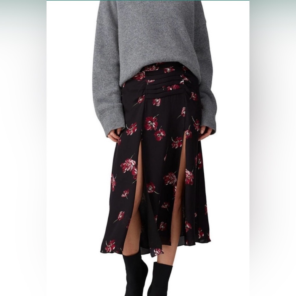 Nicholas Floral Ruched Raw Silk Midi Skirt
Size 10 - Picture 2 of 11
